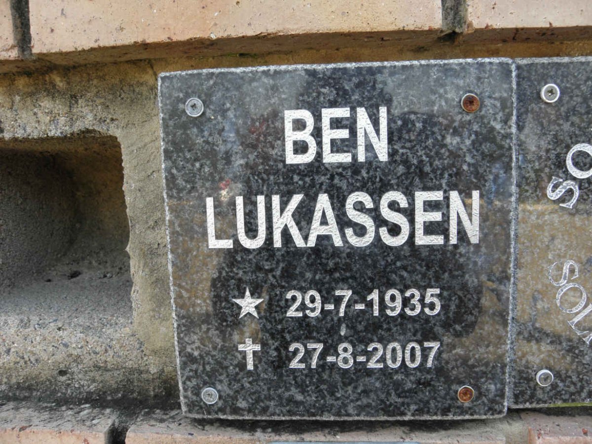 LUKASSEN Ben 1935-2007