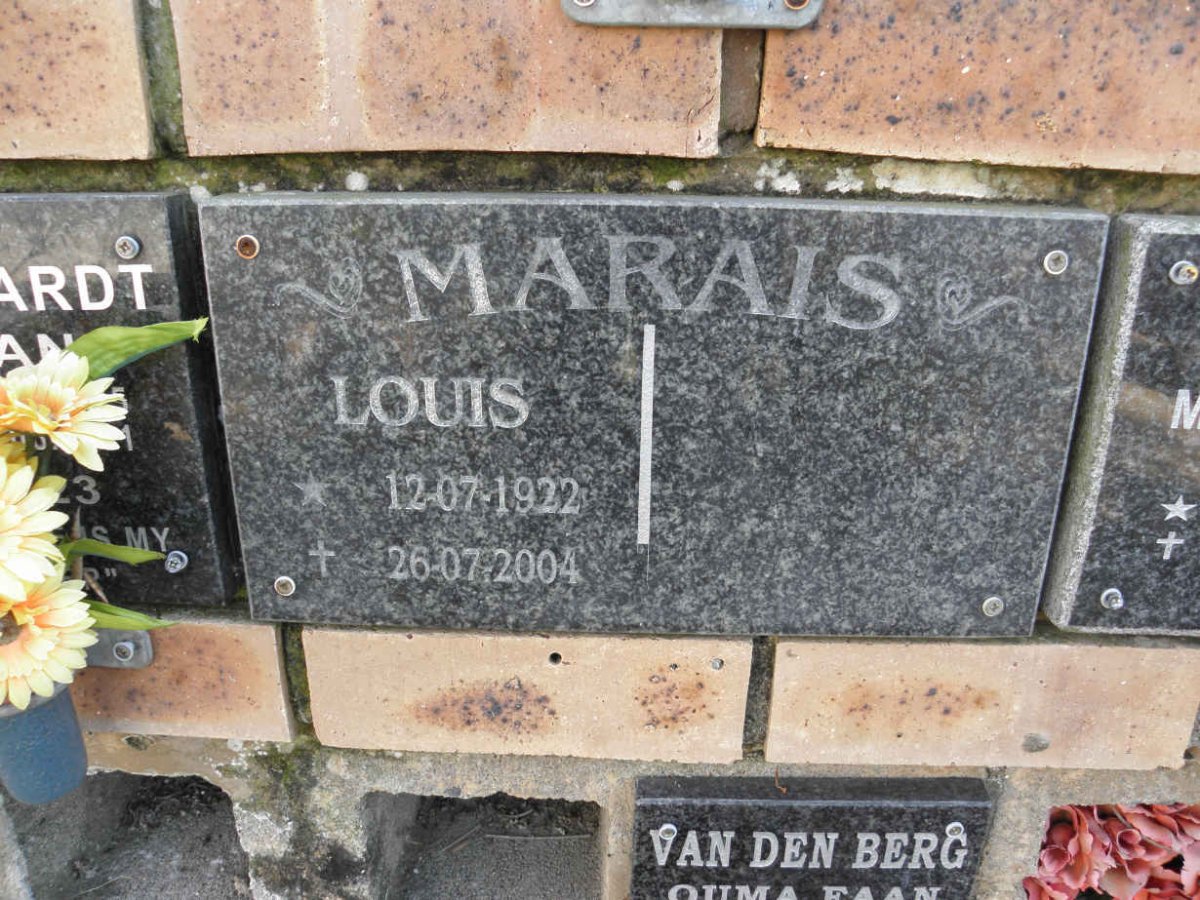MARAIS Louis 1922-2004