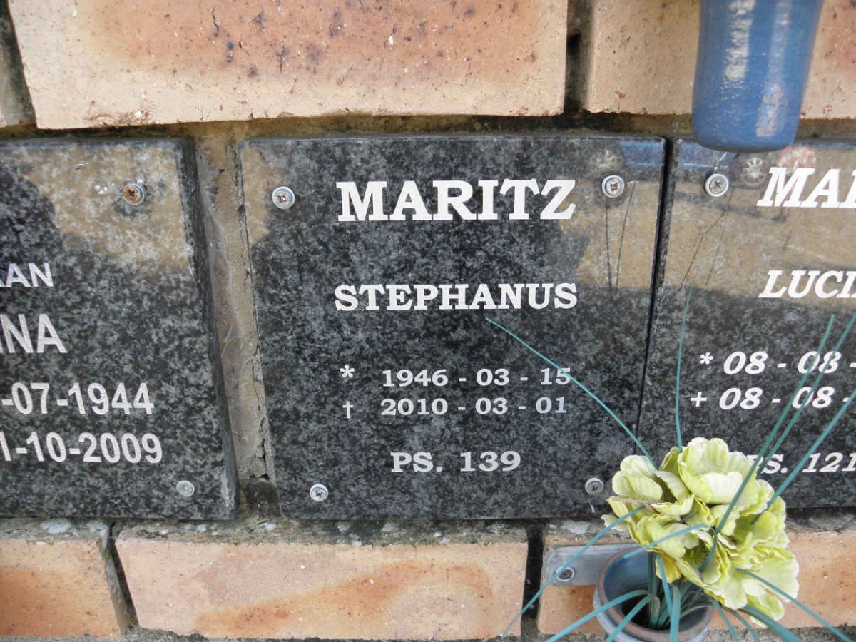 MARITZ Stephanus 1946-2010