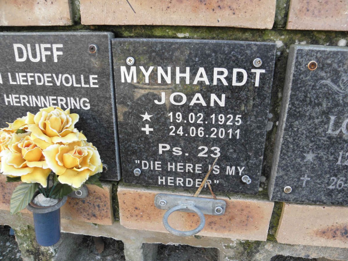 MYNHARDT Joan 1925-2011