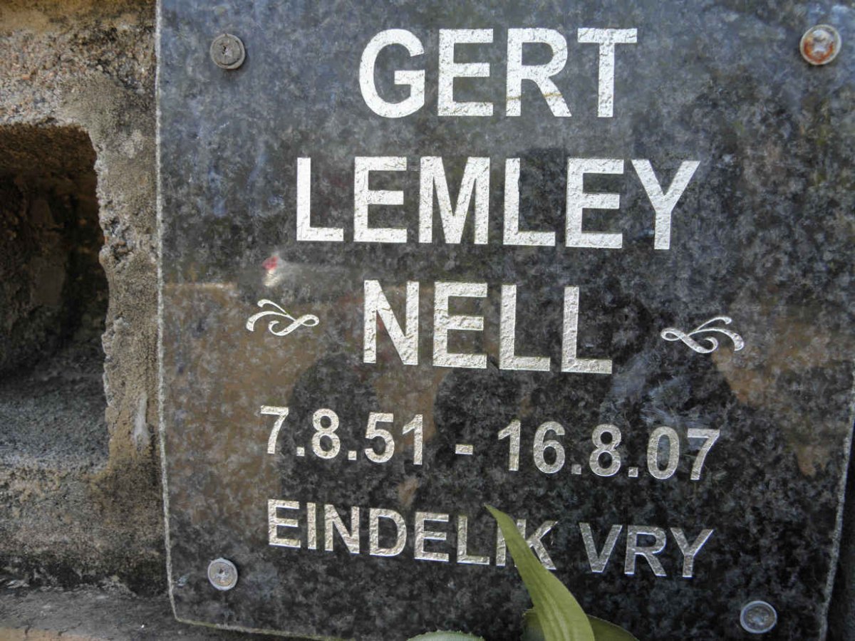 NELL Gert Lemley ??51-??07