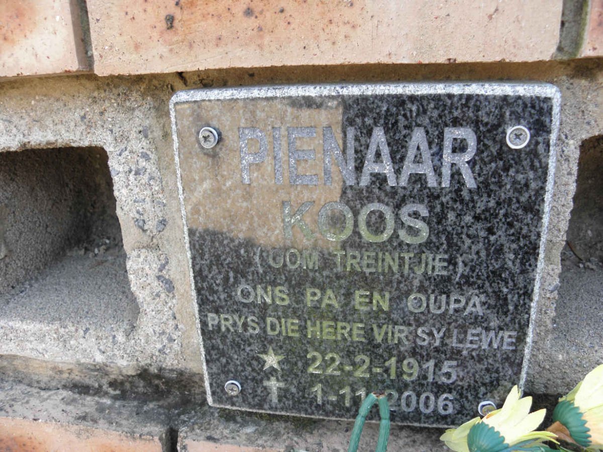 PIENAAR Koos 1915-2006