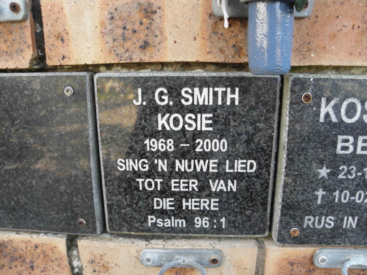 SMITH J.G. 1968-2000