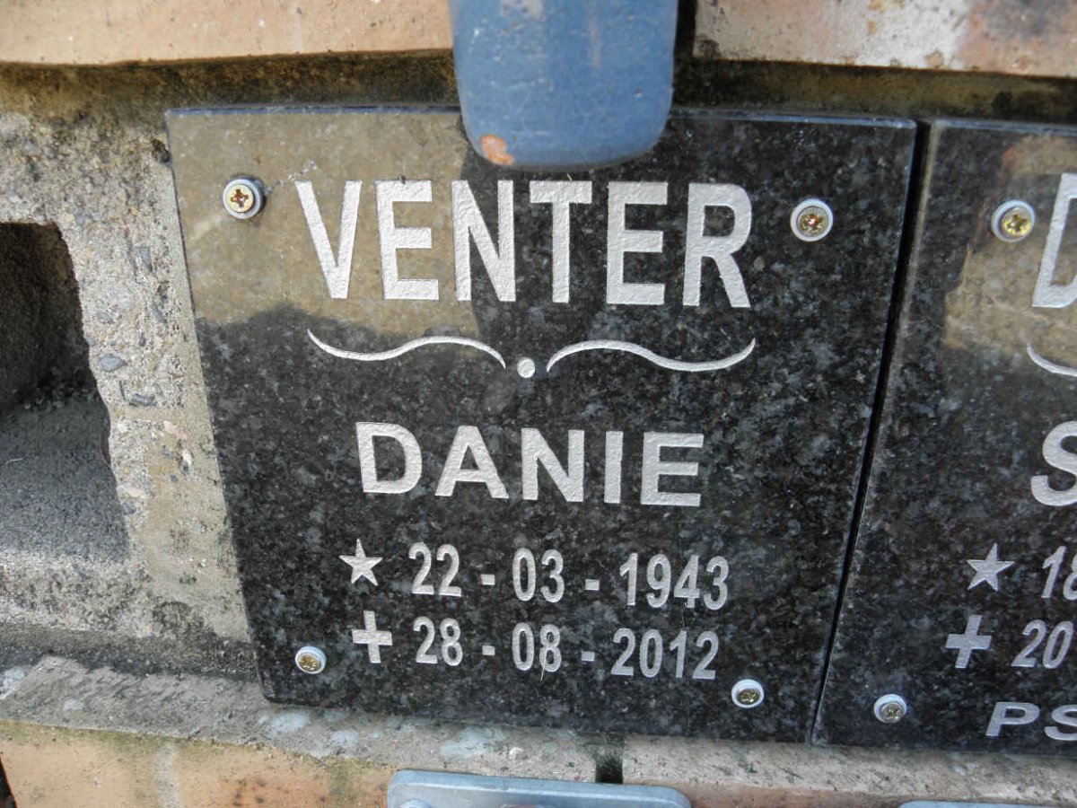 VENTER Danie 1943-2012