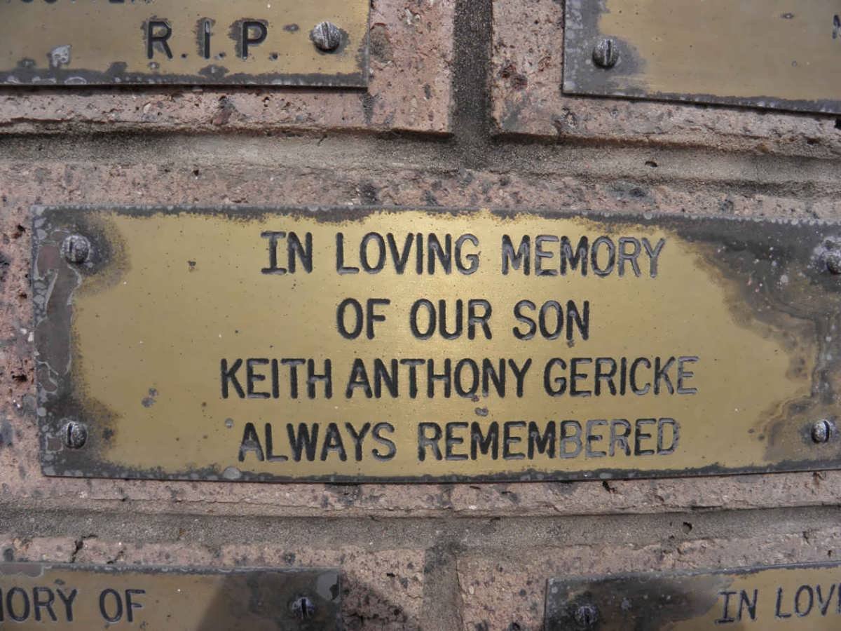 GERICKE Keith Anthony