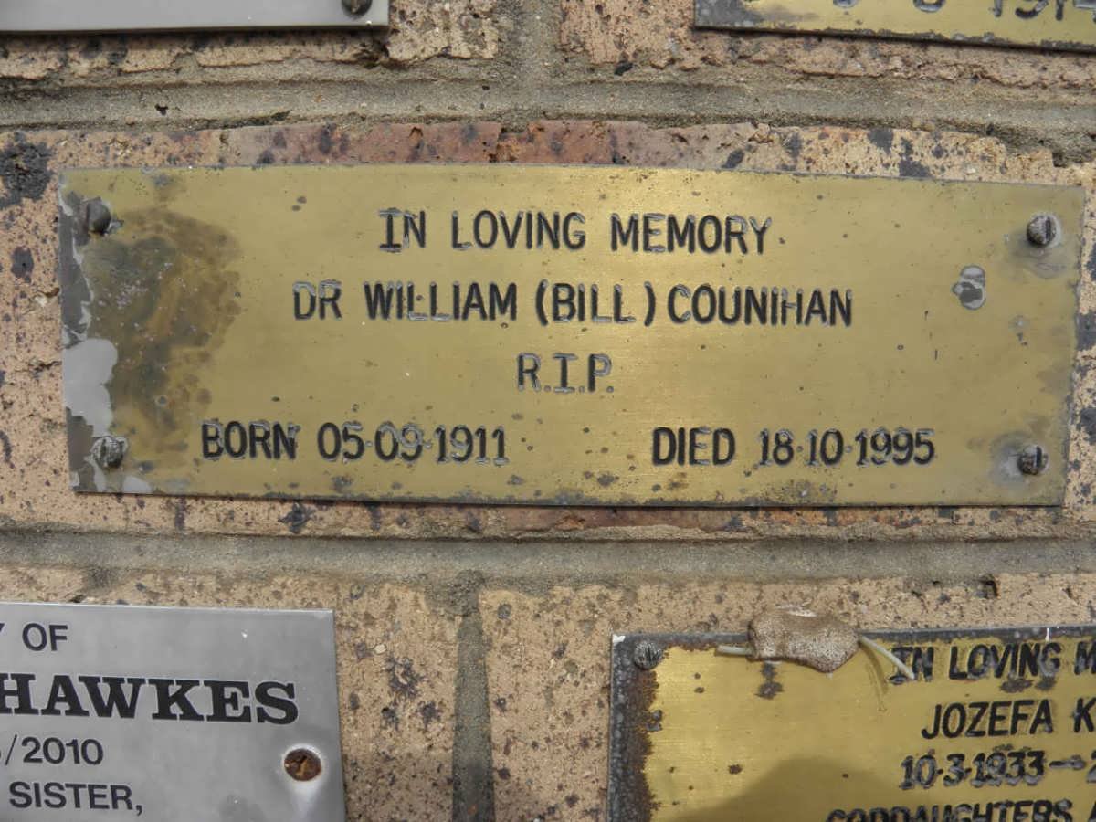 COUNIHAN William 1911-1995