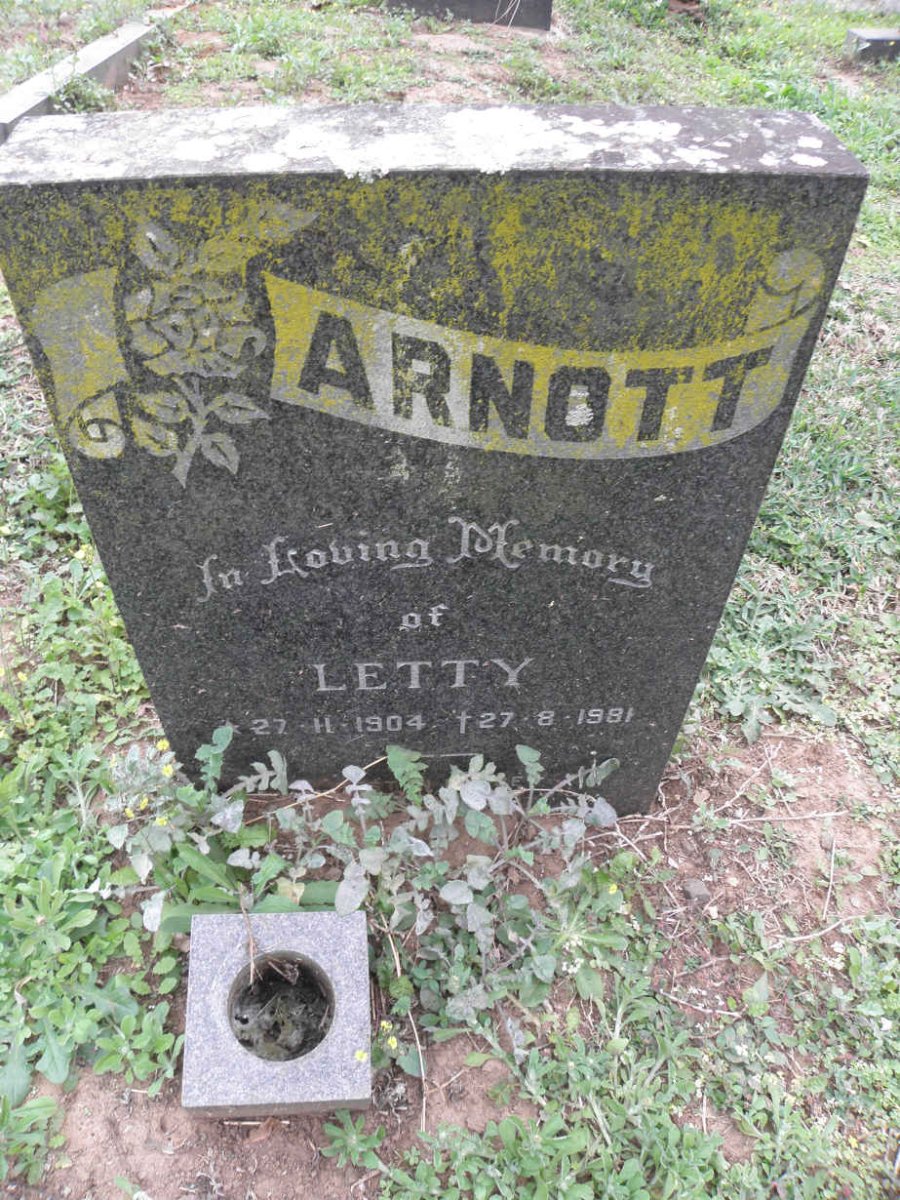 ARNOTT Letty 1904-1981