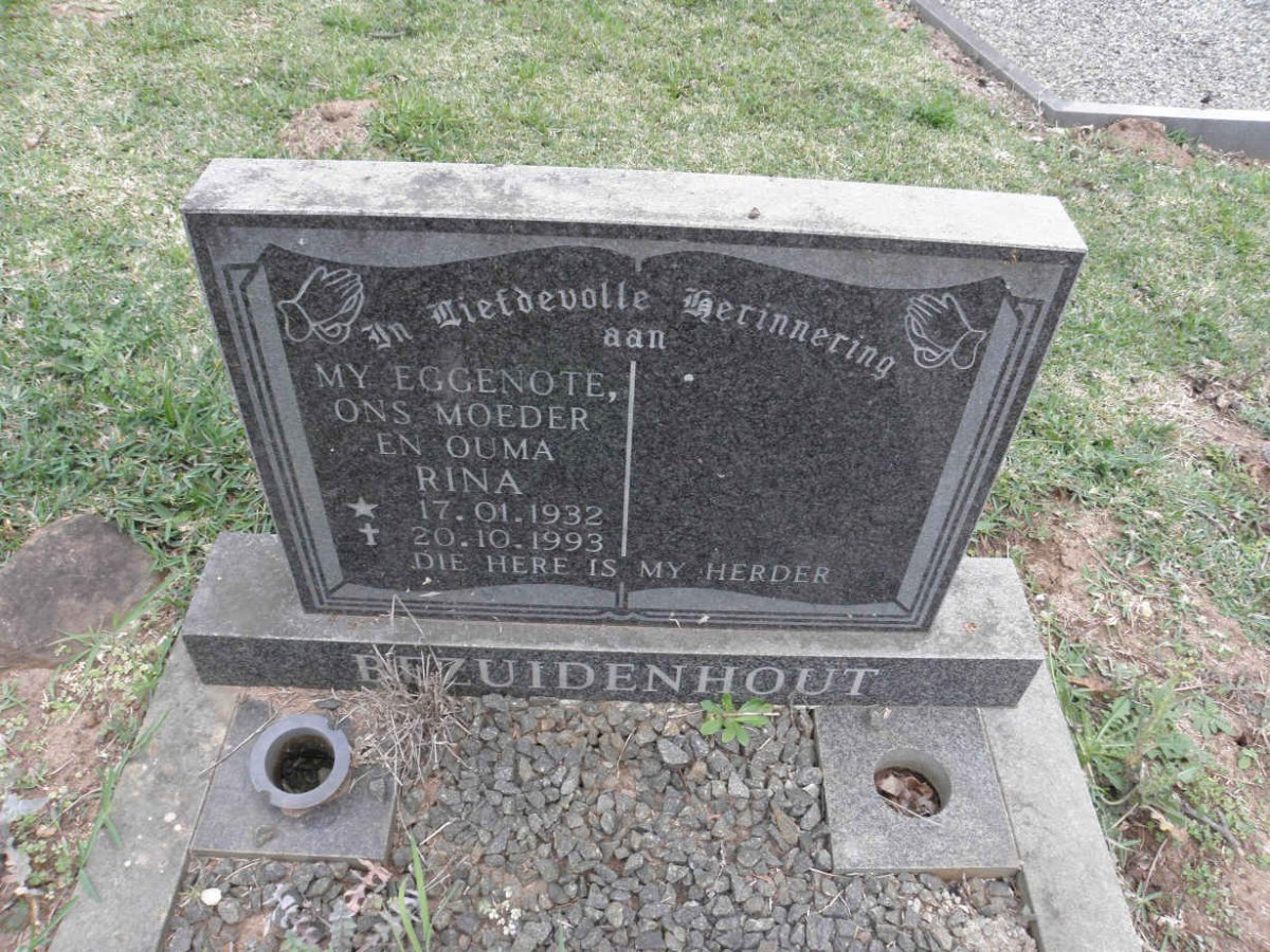 BEZUIDENHOUT Rina 1932-1993