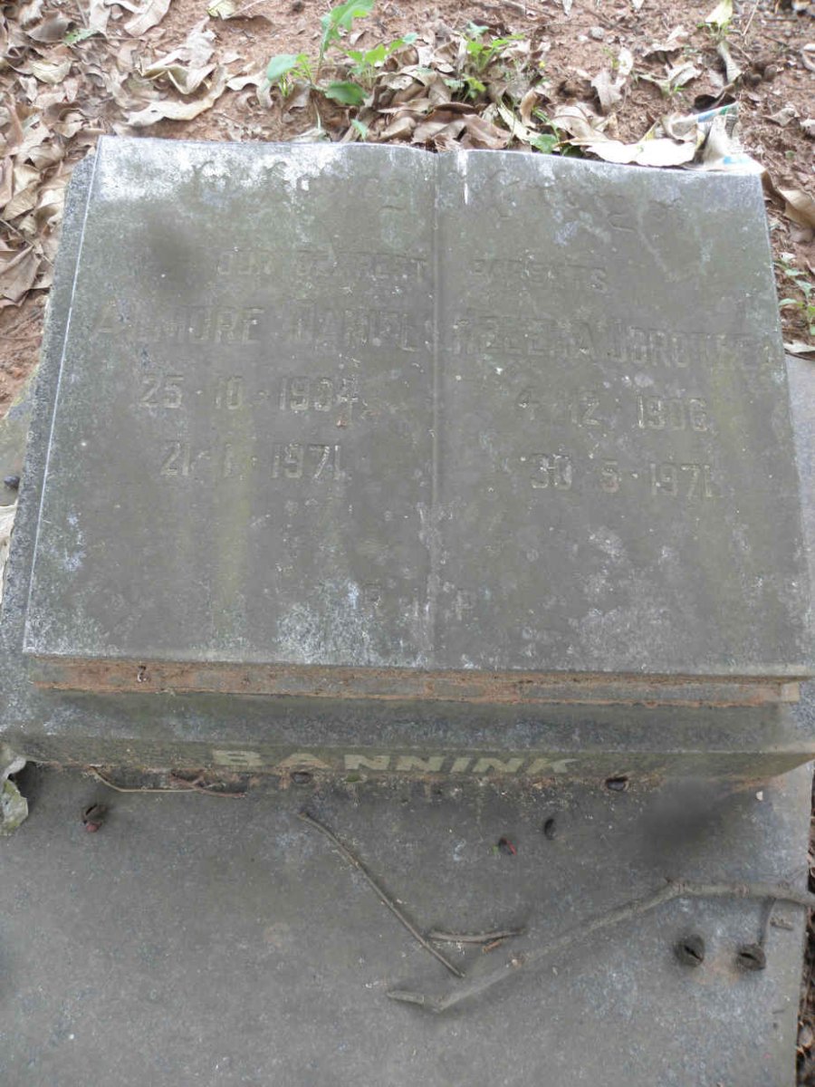 BANNINK Almore Daniel 1904-1971 &amp; Helena Dorothea 1906-1971