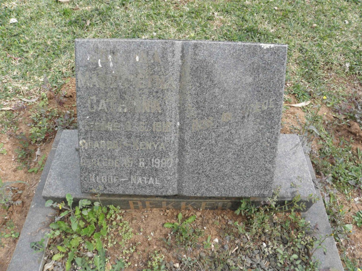 BEKKER Magaretha Catharina -1987