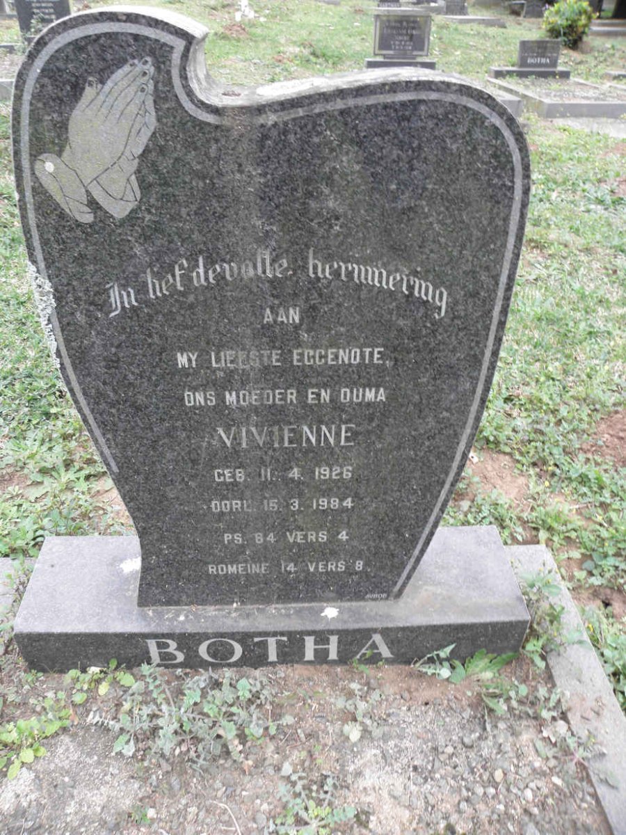 BOTHA Vivienne 1926-1984
