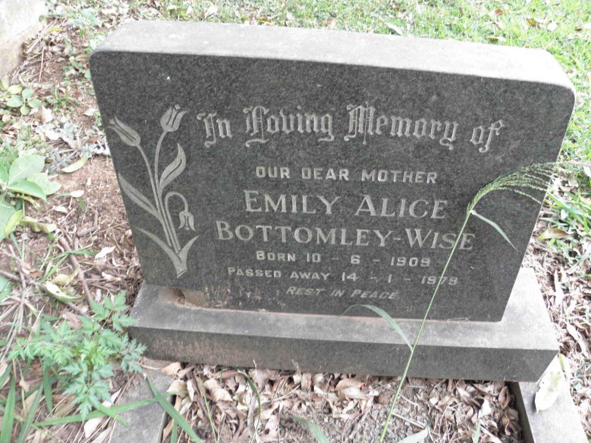 BOTTOMLEY-WISE Emily Alice 1909-1979