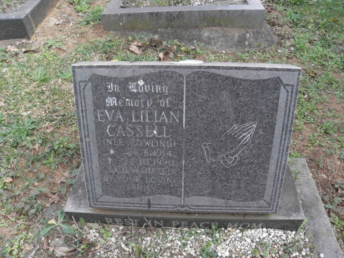 CASSELL Eva Lilian nee COWLING 1914-1990