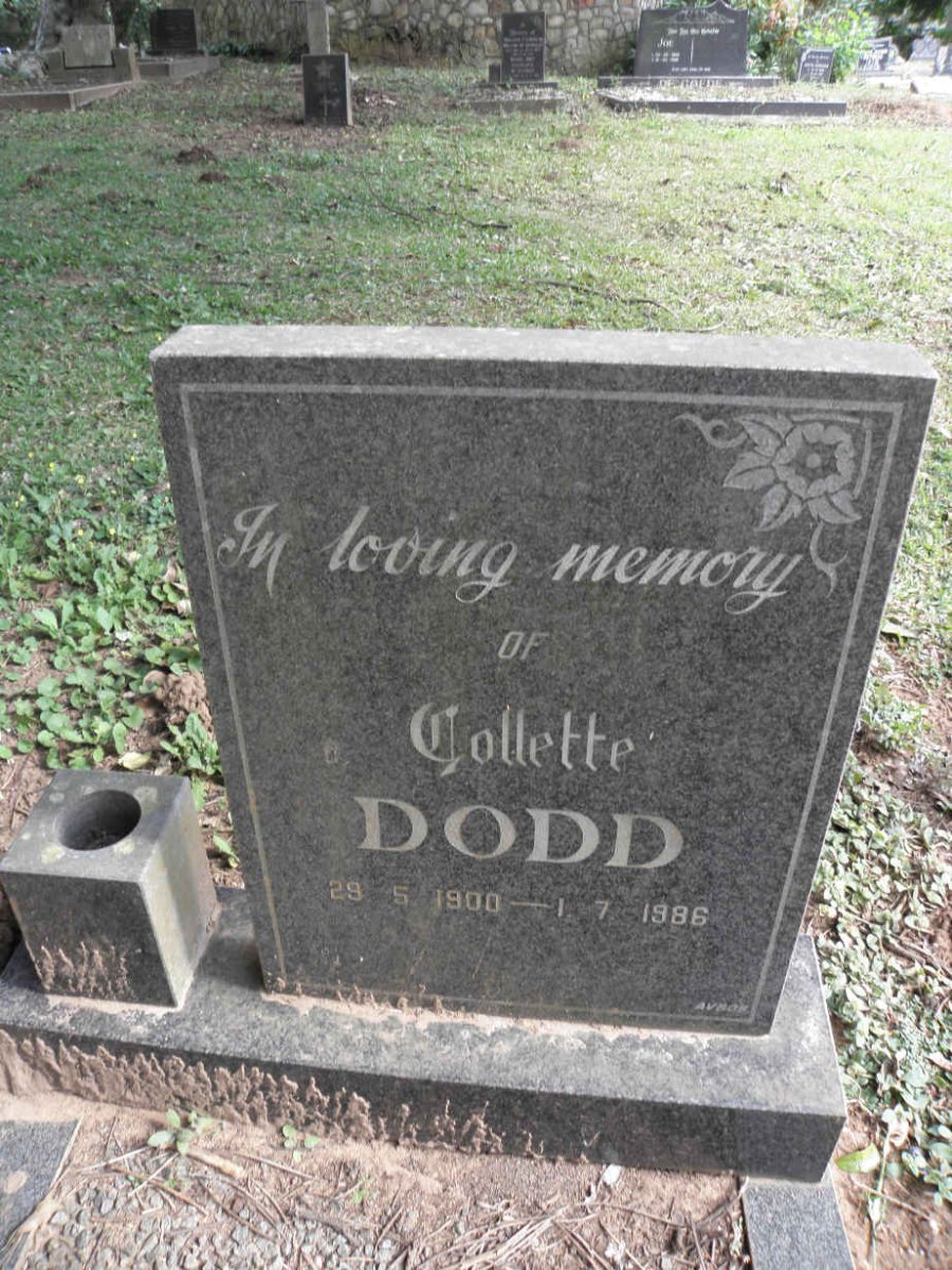 DODD Colette 1900-1986