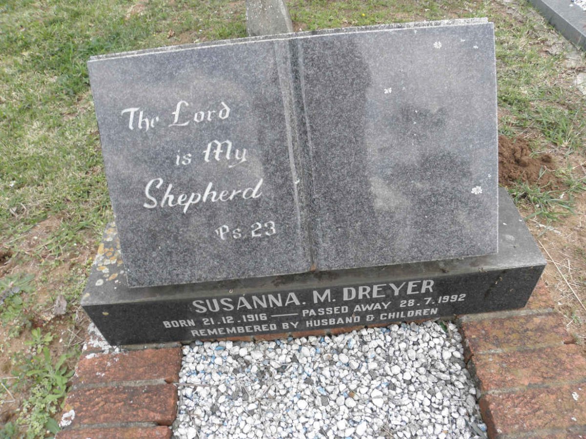 DREYER Susanna M. 1916-1992