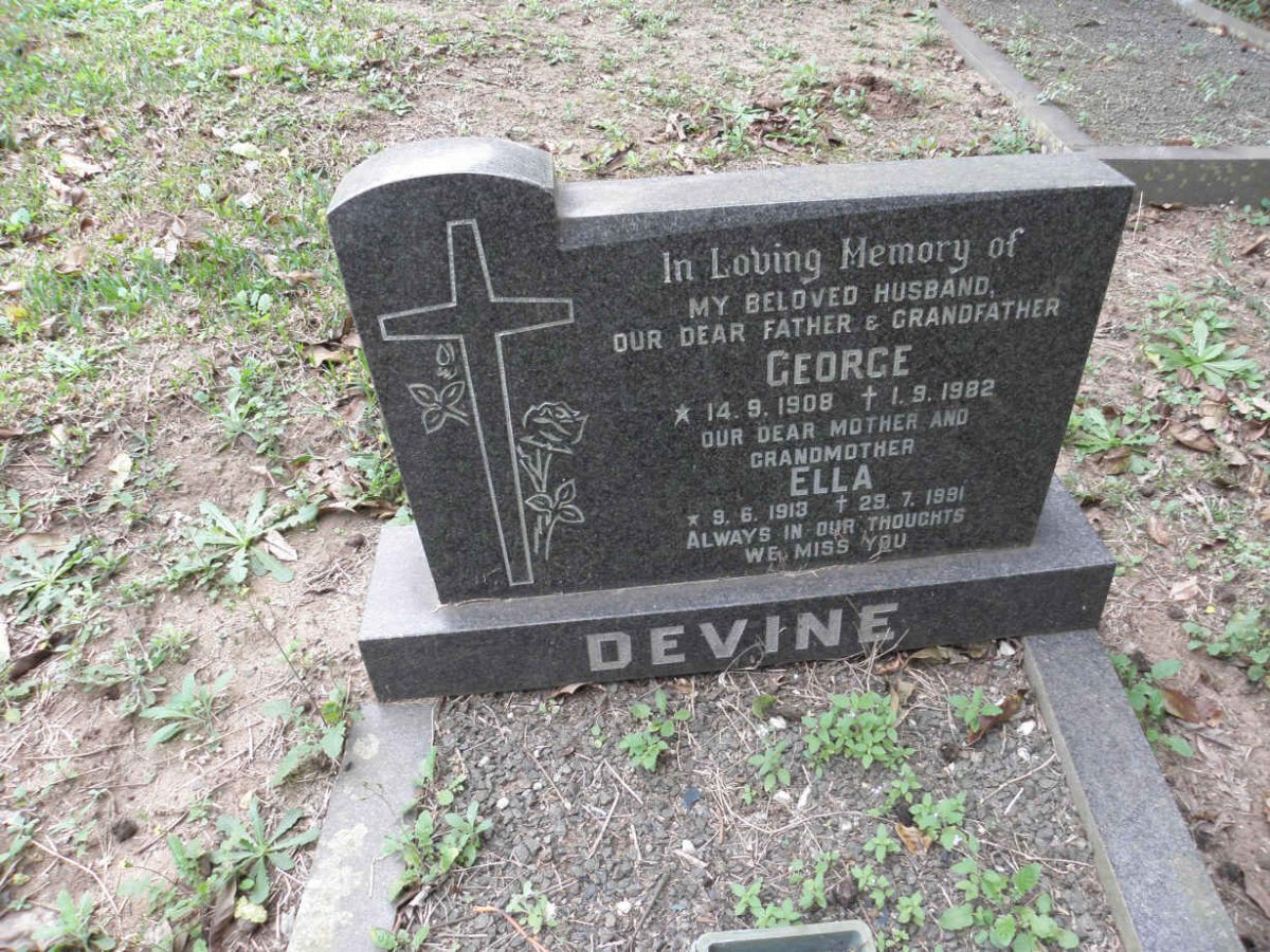 DEVINE George 1908-1982 &amp; Ella 1913-1991