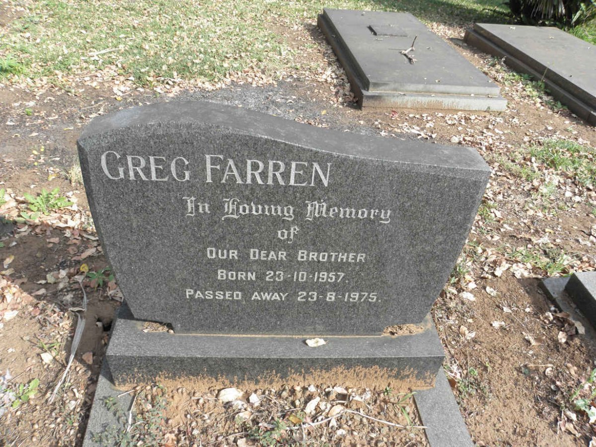 FARREN Greg 1957-1975