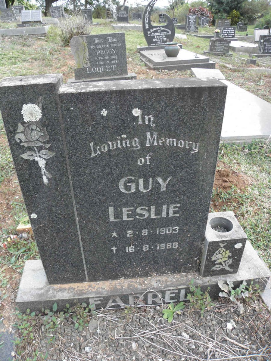 FARREL Guy Leslie 1903-1988