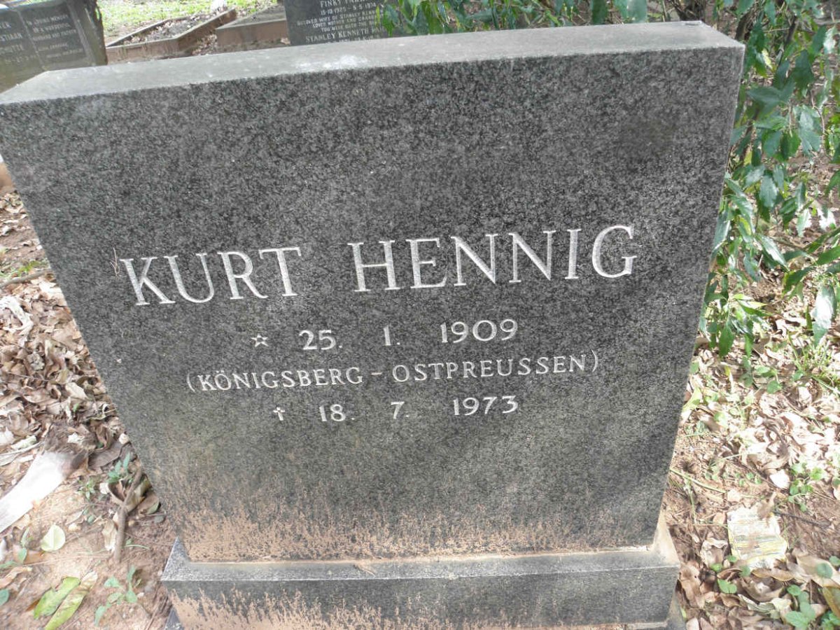 HENNIG Kurt 1909-1973