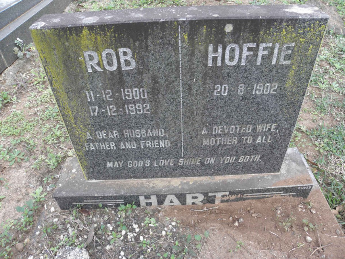 HART Rob 1900-1992 &amp; Hoffie 1902-