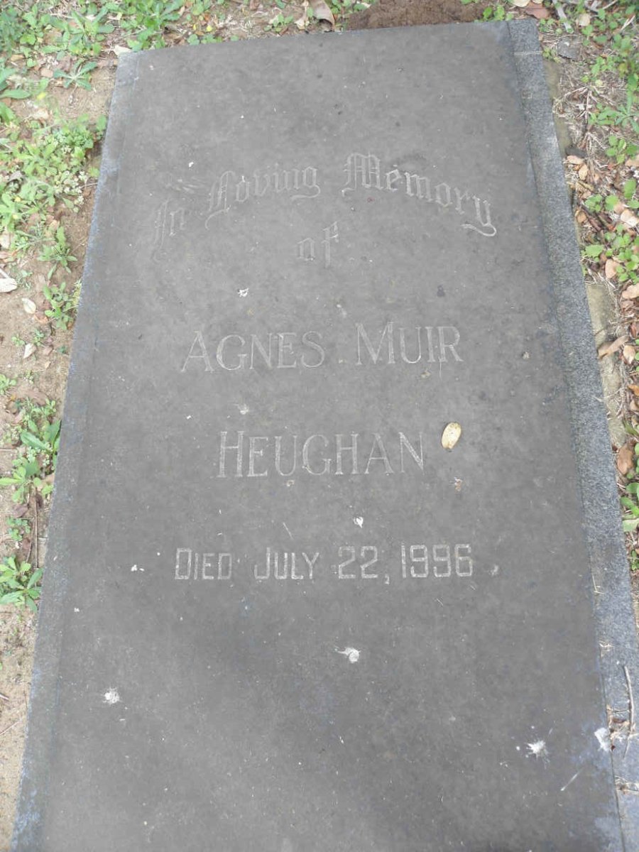 HEUGHAN Thomas Riddell -1976 &amp; Agnes Muir -1996