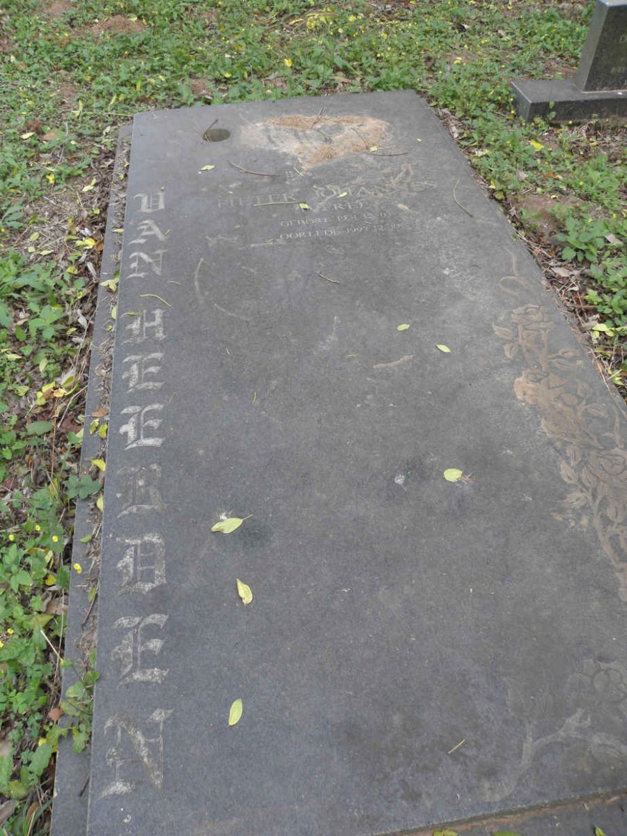HEERDEN Pieter Johannes, van 1924-1997