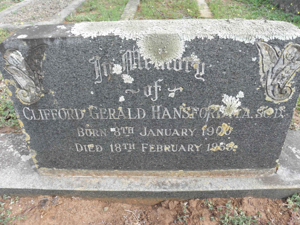 HANSFORD Clifford Gerald 1900-1966 &amp; Lizzie May 1894-1977
