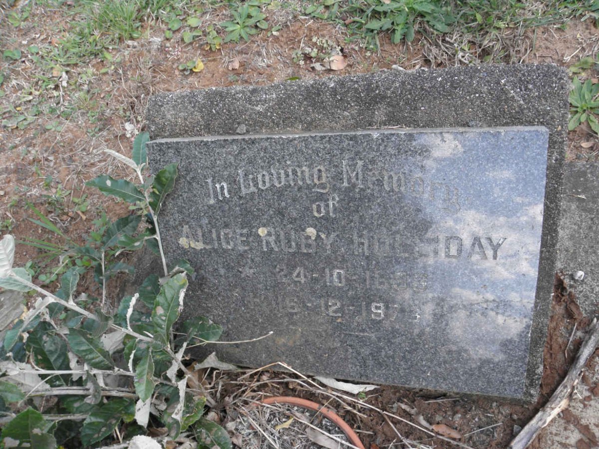 HOLLIDAY Alice Ruby 1898-1973
