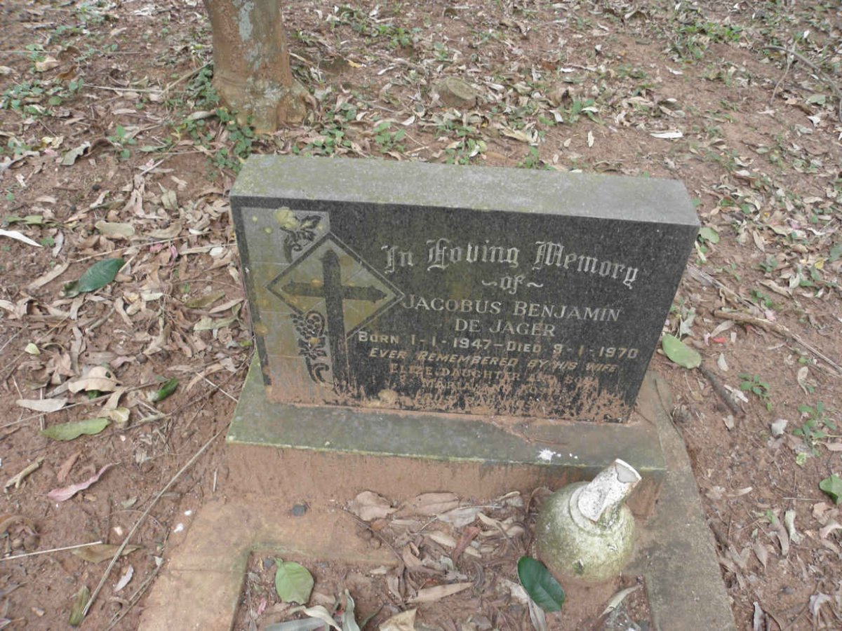 JAGER Jacobus Benjamin, de 1947-1970