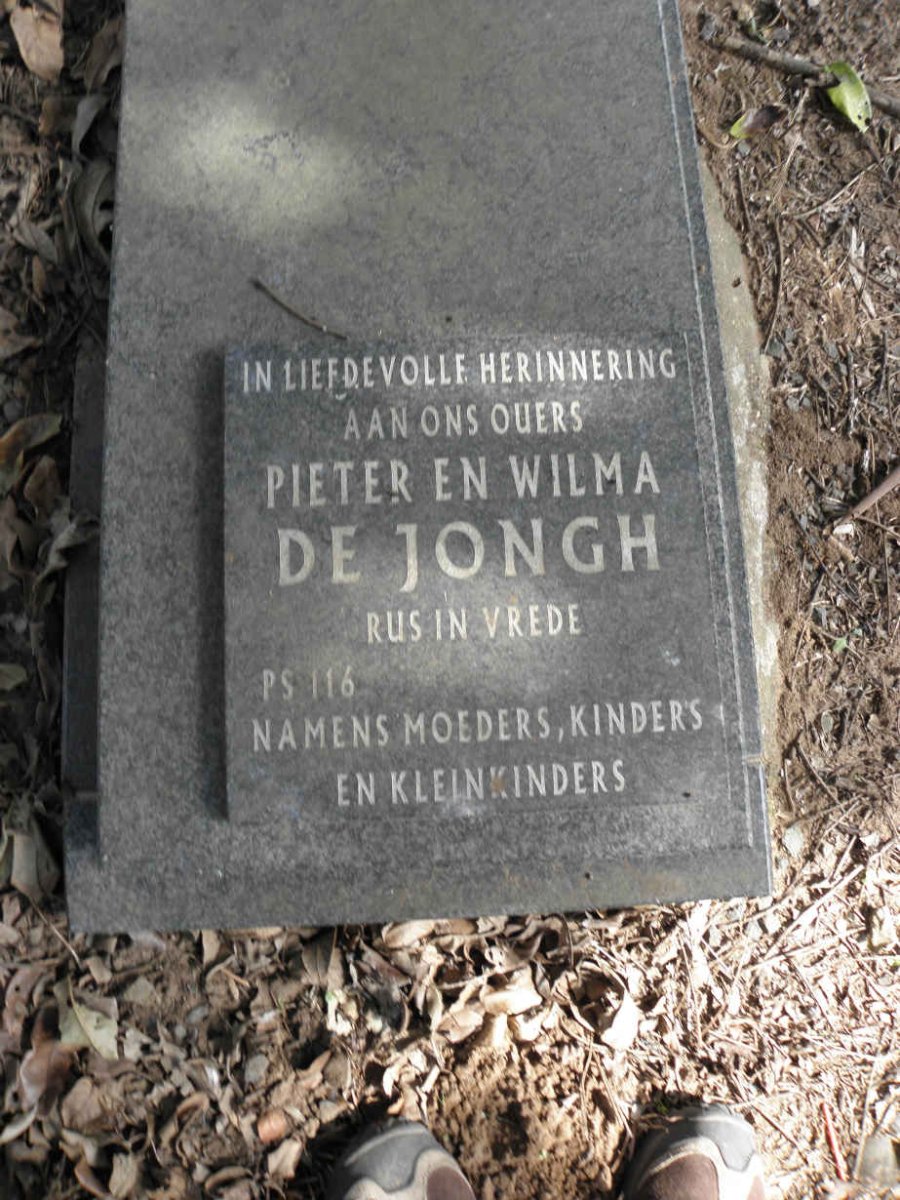 JONGH Pieter, de &amp; Wilma
