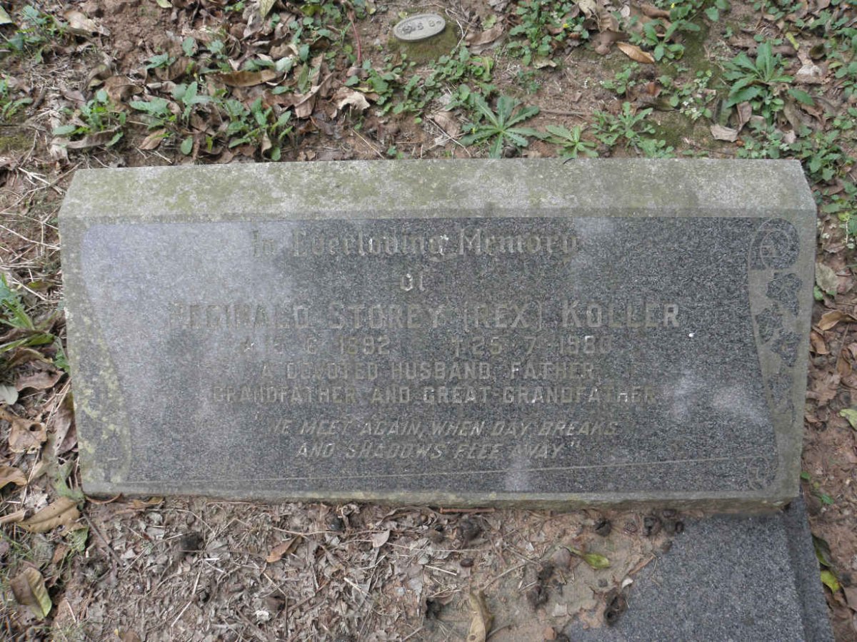 KOLLER Donald Storey 1892-1980 &amp; Dorothy Jessie 1897-1987