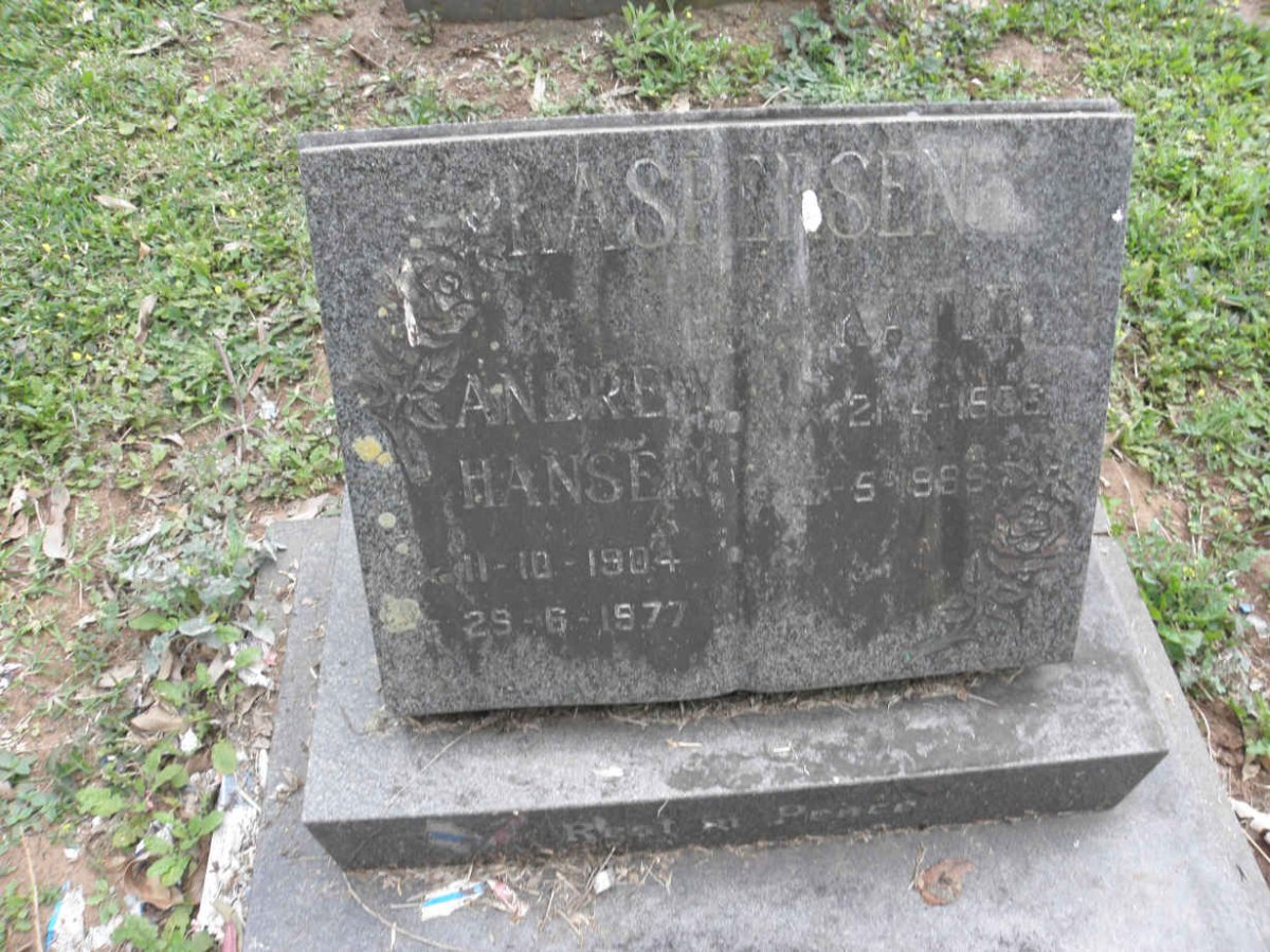 KASPENSEN Andrew Hansen 1904-1977 &amp; Katie 1906-1995