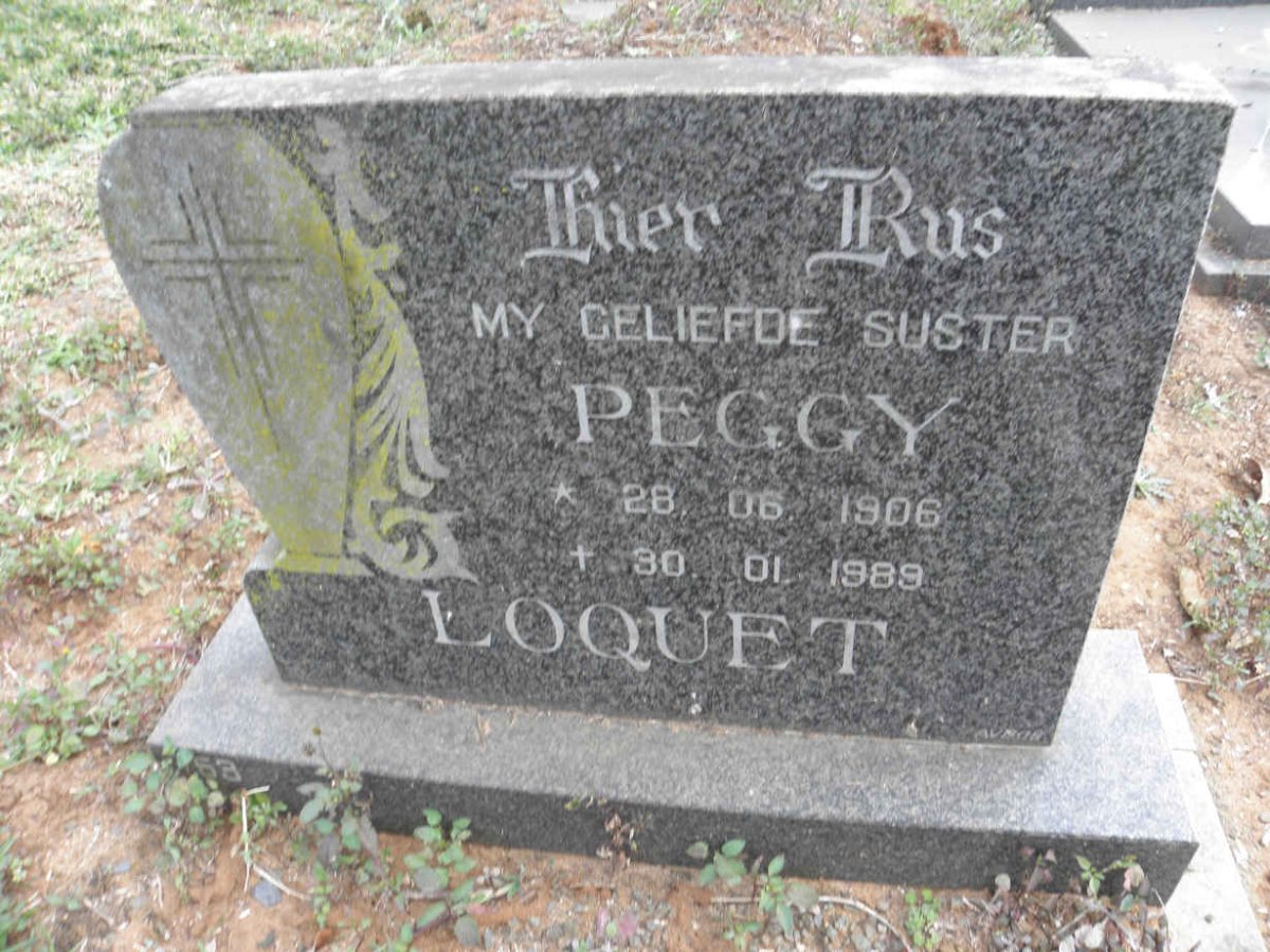 LOQUET Peggy 1906-1989