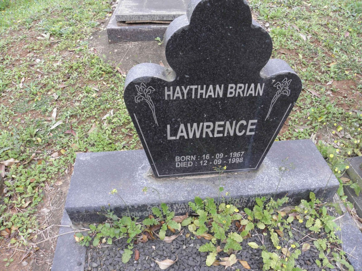 LAWRENCE Haythan Brian 1967-1998