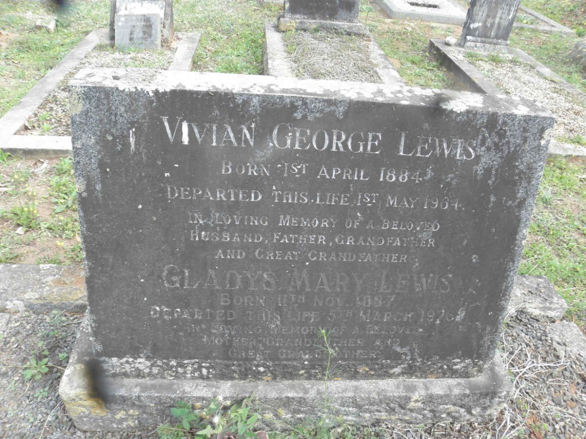 LEWIS Vivian George 1884-1964 &amp; Gladys Mary 1887-1976