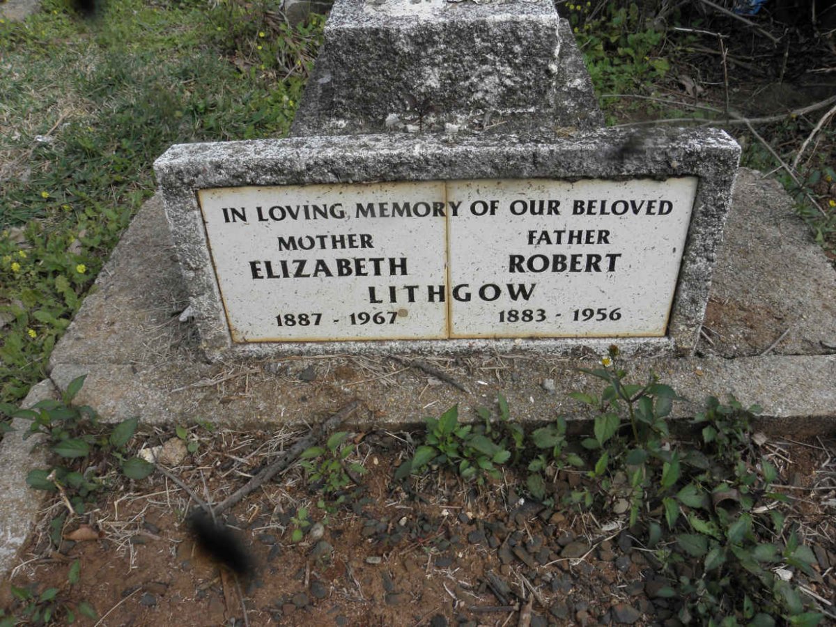 LITHGOW Robert 1883-1956 &amp; Elizabeth 1887-1967