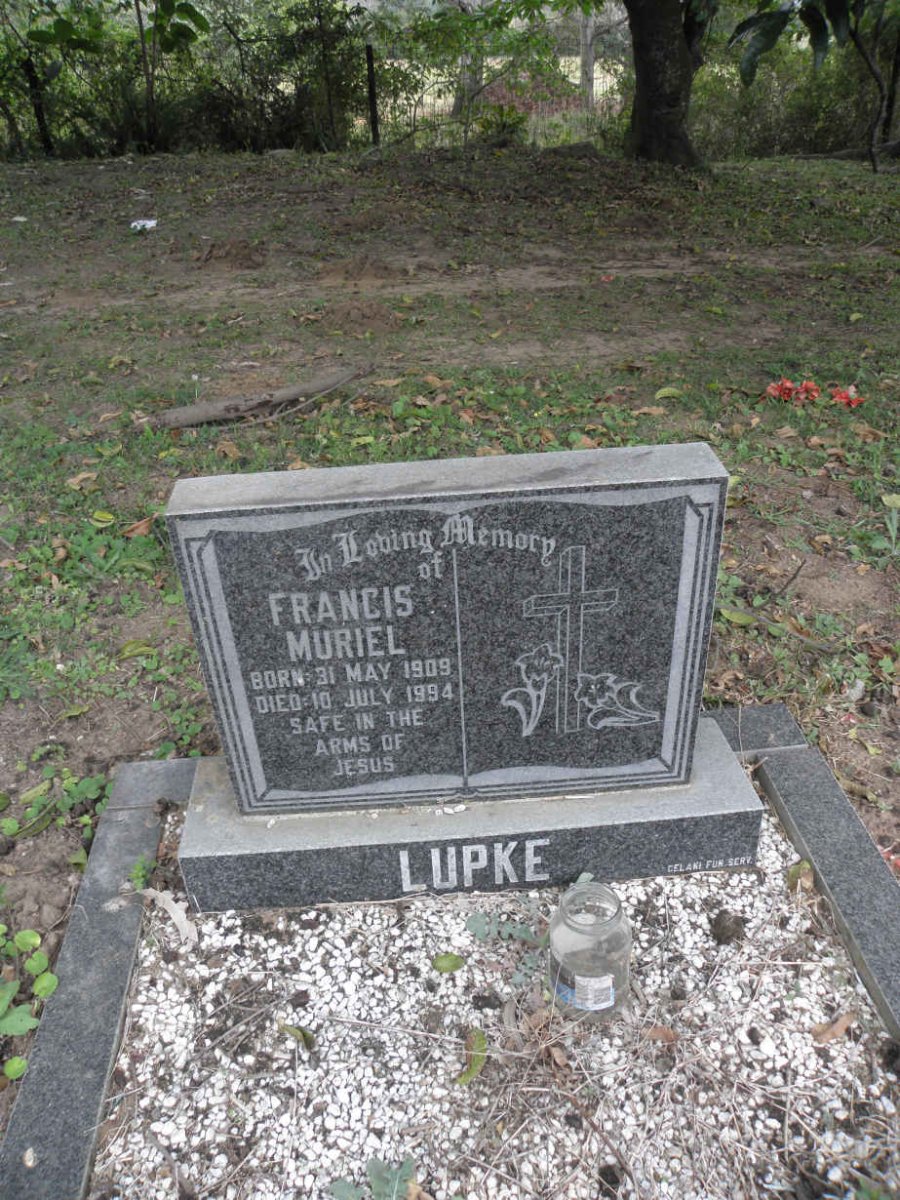 LUPKE Francis Muriel 1909-1994