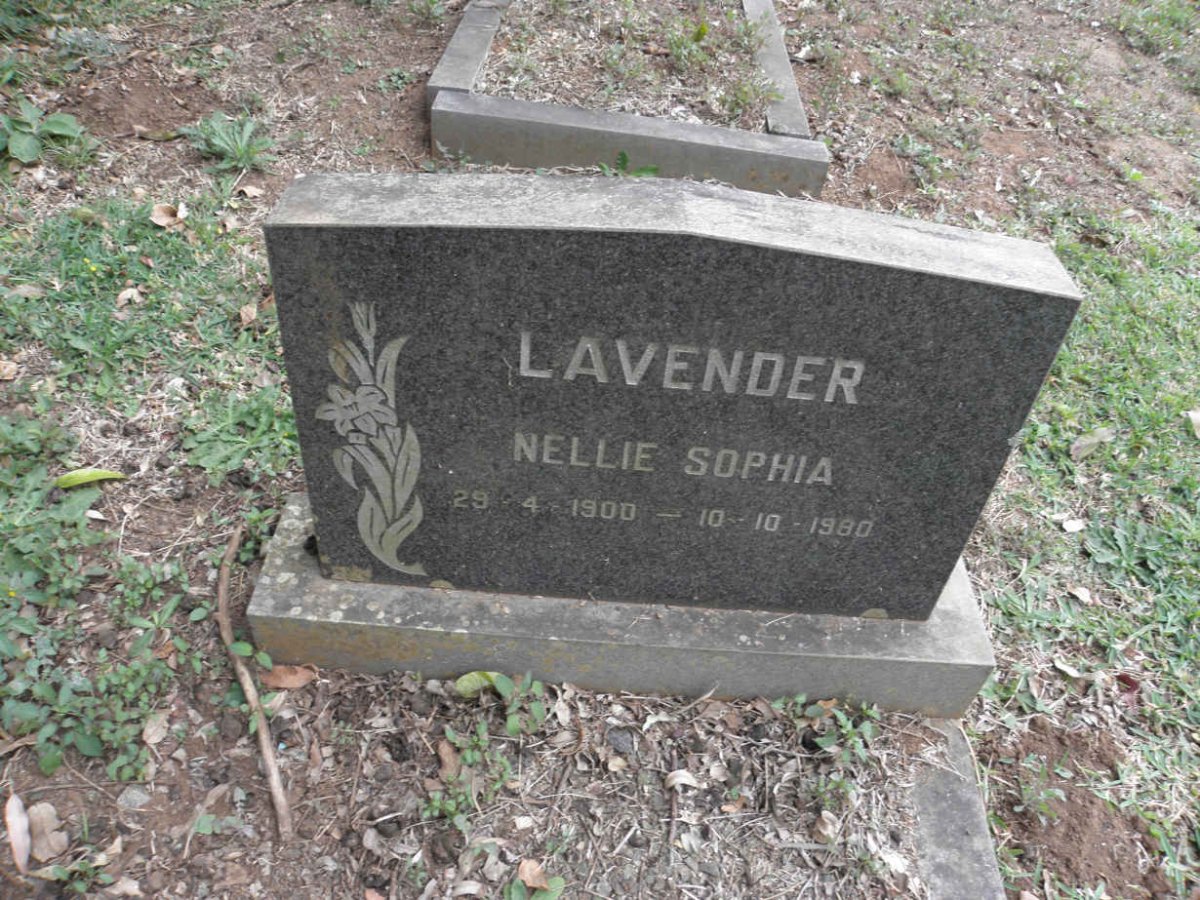 LAVENDER Nellie Sophia 1900-1980