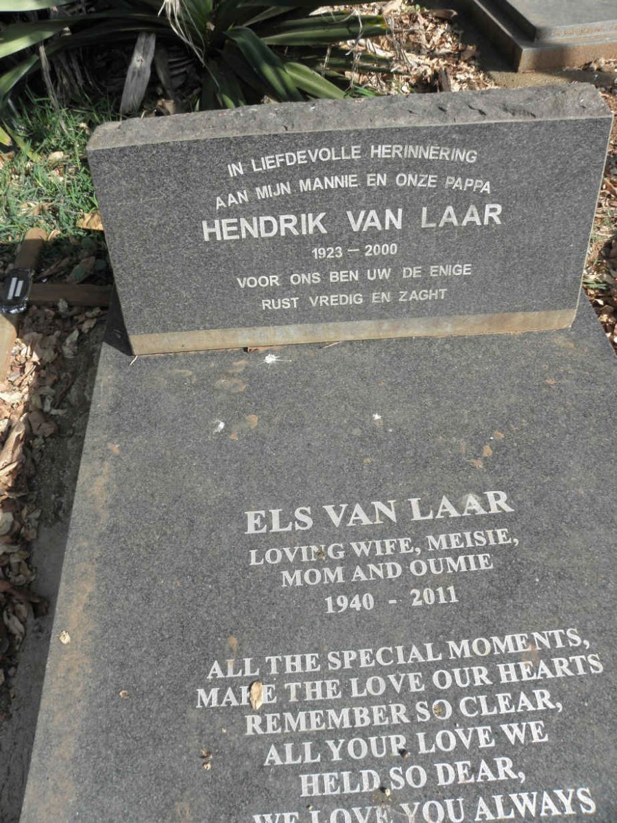 LAAR Hendrik, van 1923-2000 &amp; Els 1940-2011