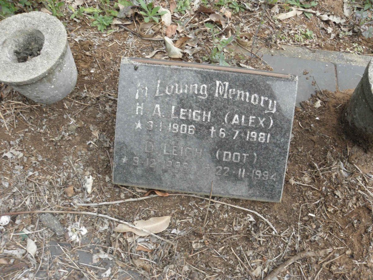 LEIGH H.A. 1906-1981 &amp; D. 1906-1994