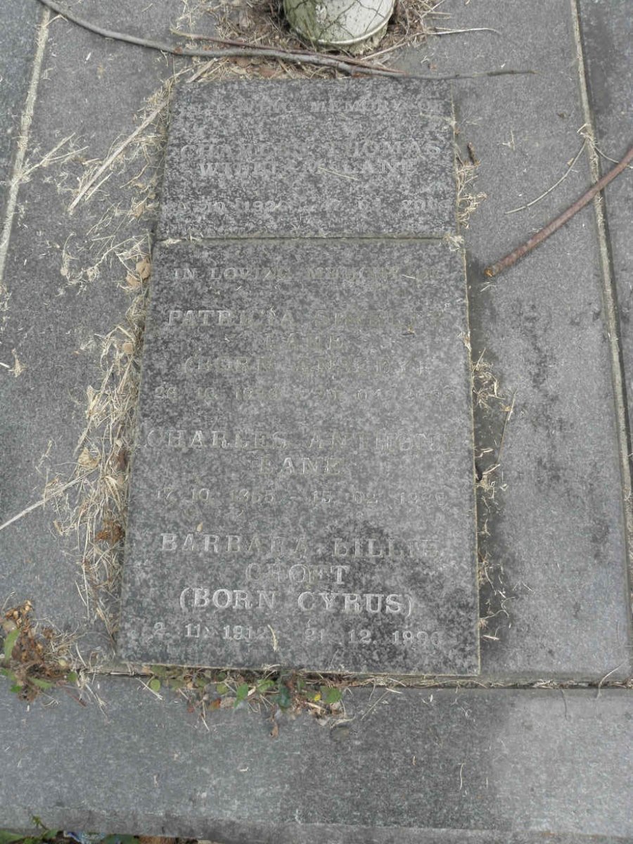 LANE Charles Thomas William 1920-2008 &amp; Patricia Shirley ANSLEY 1920-2002
