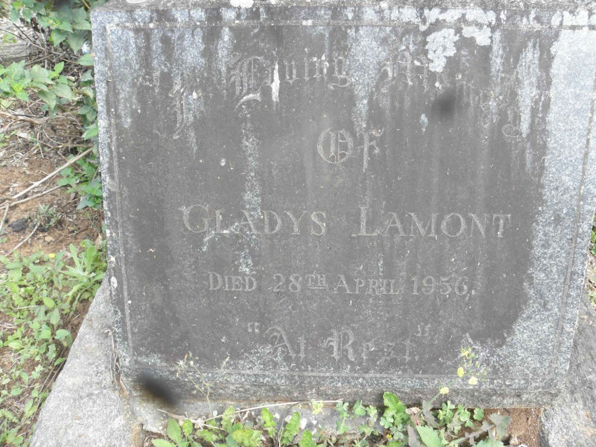 LAMONT Gladys -1956