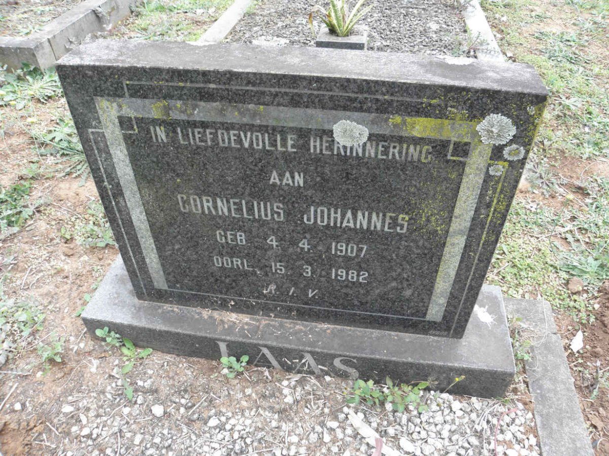LAAS Cornelius Johannes 1907-1982