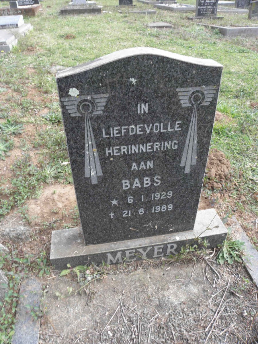 MEYER Babs 1929-1989