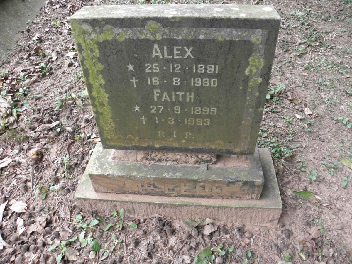 McLEOD Alex 1891-1980 &amp; Faith 1899-1993