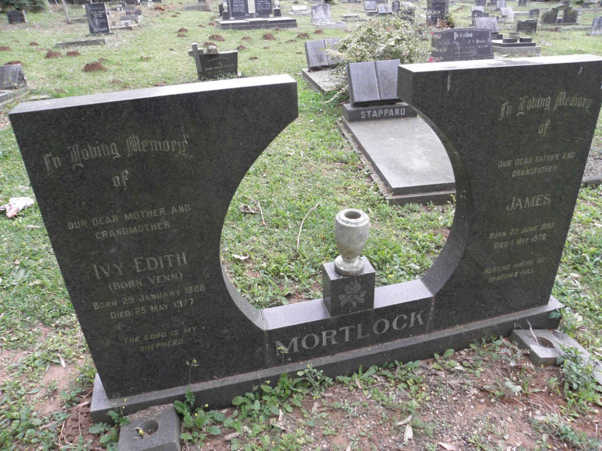 MORTLOCK James 1892-1978 &amp;  Ivy Edith VENN 1888-1977