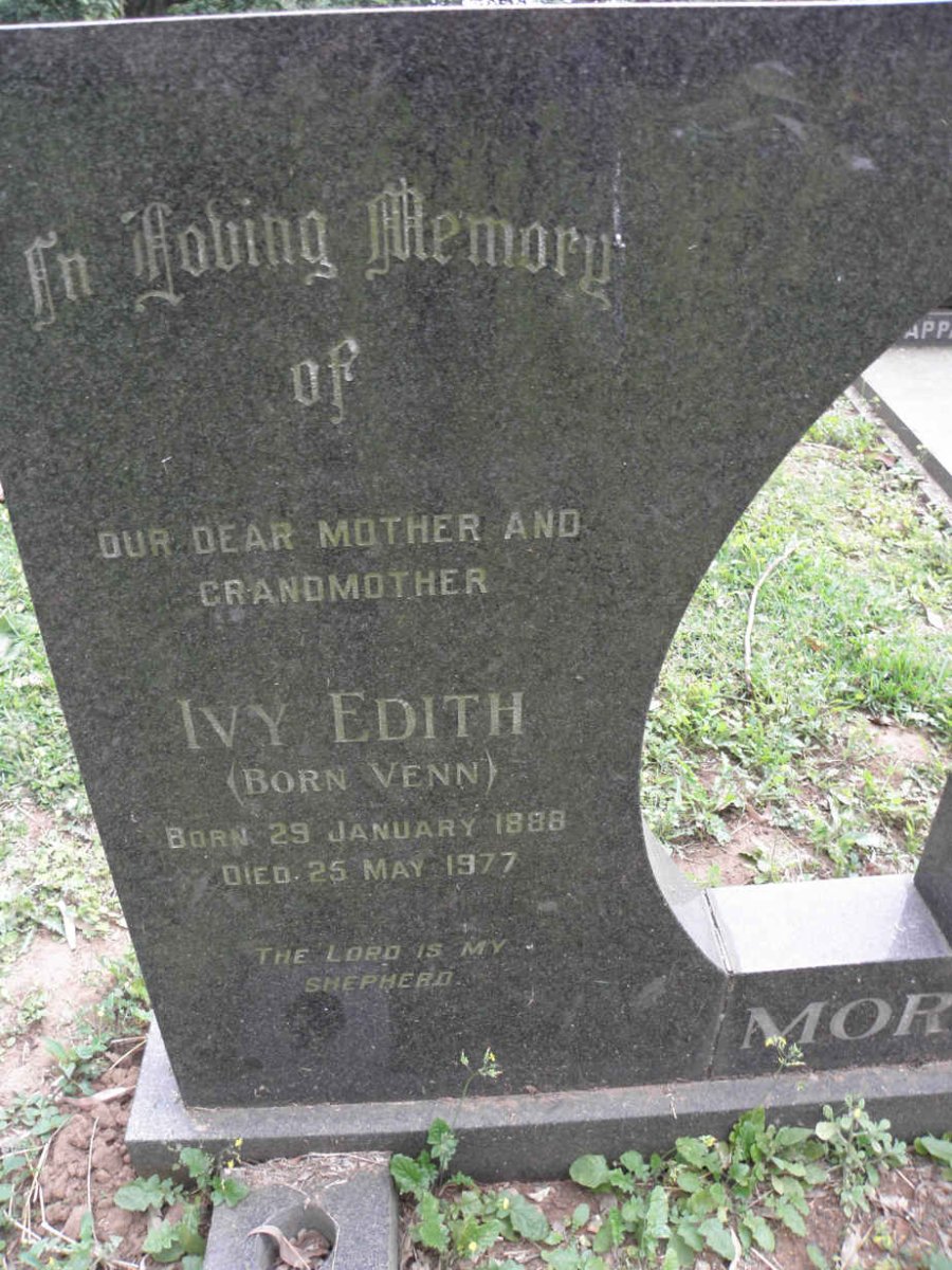 MORTLOCK James 1892-1978 &amp; Ivy Edith VENN 1888-1977