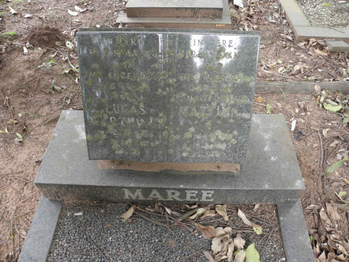 MAREE Lukas Marthinus 1906-1970