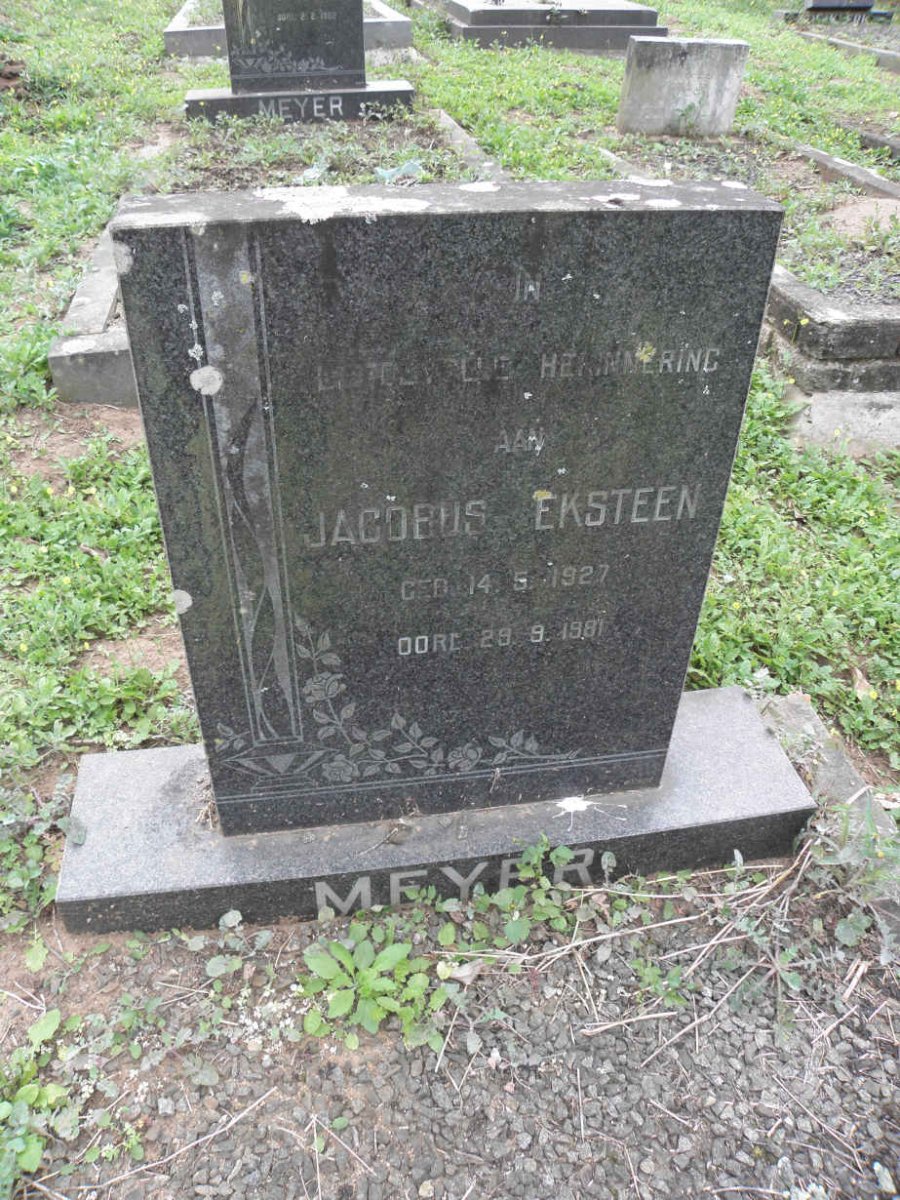 MEYER Jacobus Eksteen 1927-1981
