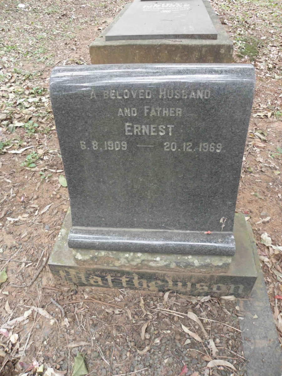 MATTHEWSON Ernest 1909-1969
